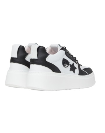 Scarpe donna sneaker Chiara Ferragni School white/ black D24CF03 CF3217 034