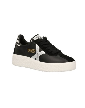 Scarpe donna Munich sneaker Barru Sky 48 in pelle/ suede nero D24MU03 8295048