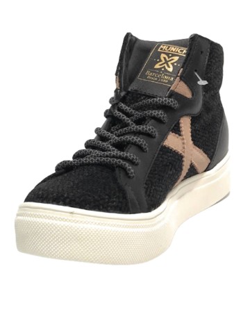 Scarpe donna Munich sneaker Nim 30 in pelle/ tessuto nero D24MU04 8345030