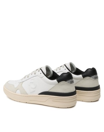 Scarpe uomo Liu-Jo sneakers Walker 01 in pelle/ suede bianco/ nero U24LJ02  7B3001
