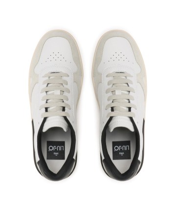 Scarpe uomo Liu-Jo sneakers Walker 01 in pelle/ suede bianco/ nero U24LJ02  7B3001