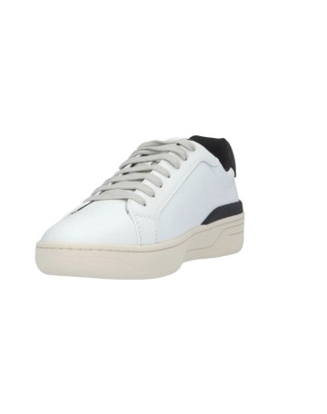 Scarpe uomo Liu-Jo sneakers Walker 02 in pelle bianco/ nero U24LJ04 7B3003