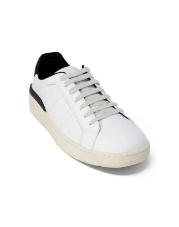 Scarpe uomo Liu-Jo sneakers Walker 02 in pelle bianco/ nero U24LJ04 7B3003