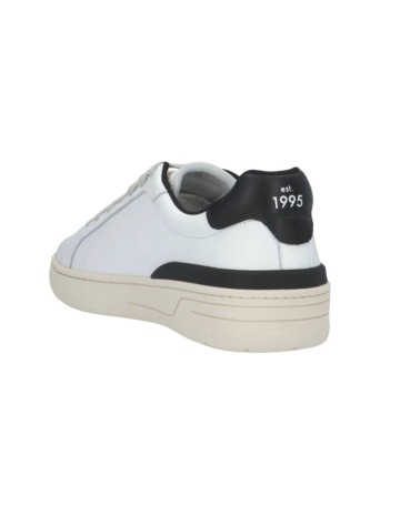 Scarpe uomo Liu-Jo sneakers Walker 02 in pelle bianco/ nero U24LJ04 7B3003