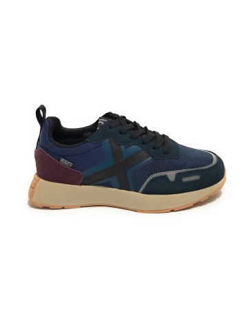Scarpe Munich sneaker running Xemine 44 pelle scamosciata/ tessuto giallo/ verde U24MU12 8907044