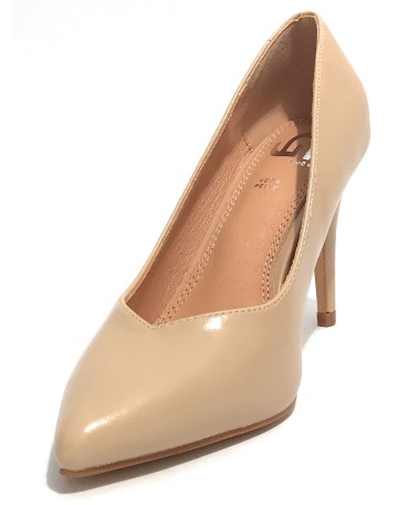 Scarpe donna décolleté Gold&gold tc 80 ecopelle beige D24GG05 GP536