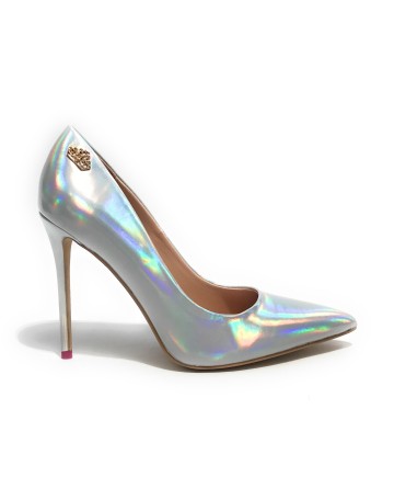Scarpe donna décolleté Fornarina Crush 1 tc 110 ecopelle silver D24FN03