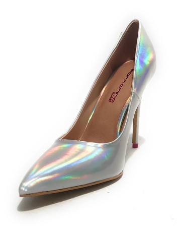 Scarpe donna décolleté Fornarina Crush 1 tc 110 ecopelle silver D24FN03