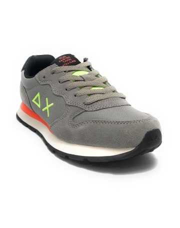 Sun68 sneaker Boy's Tom fluo suede/ nylon grigio medio Z24SU07 Z43302T