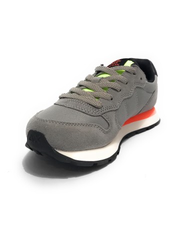 Sun68 sneaker Boy's Tom fluo suede/ nylon grigio medio Z24SU07 Z43302T