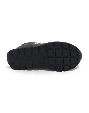 Sun68 sneaker Boy's Tom fluo suede/ nylon verde militare Z24SU08 Z43302T