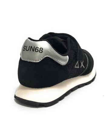 Sneaker Sun68 Girl's Ally glitter kid mesh/ suede nero Z24SU22 Z43404K