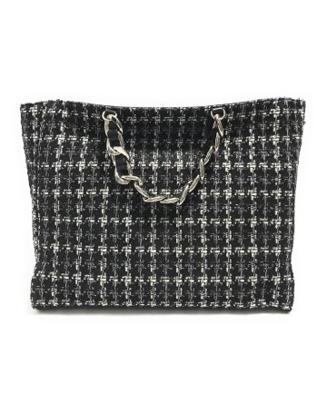 Borsa donna Rebelle a mano/ tracolla  Shopping S Fantasy tessuto black B24RE31 1WRE246