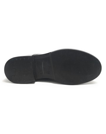 Stivaletto anfibio uomo in pelle nero U24EL01 1403