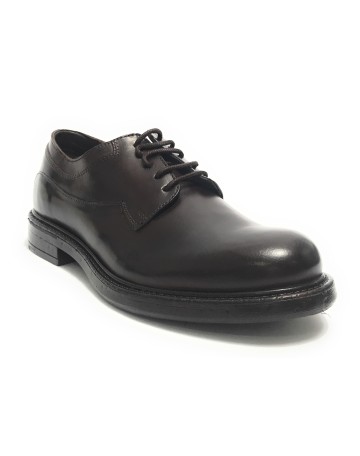 Scarpe uomo francesina in pelle dark brown U24EL03 1404