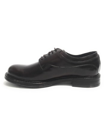 Scarpe uomo francesina in pelle dark brown U24EL03 1404