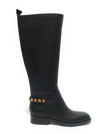 Scarpe donna Guess stivale Bossy pelle black D24GU46 FL8YOLEA11