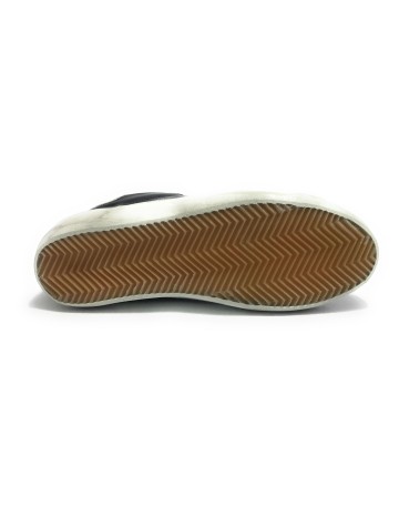 Scarpe uomo 4B12 sneakers in pelle black/ white U24QB17 SUPRIME-U.C01