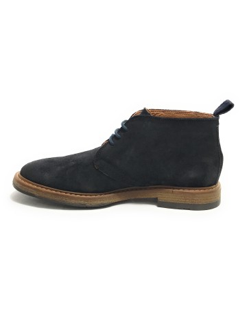 Polacchino uomo  in pelle scamosciata navy U24EL07 1006