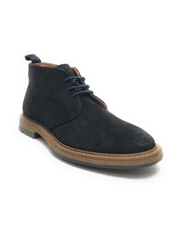 Polacchino uomo  in pelle scamosciata navy U24EL07 1006