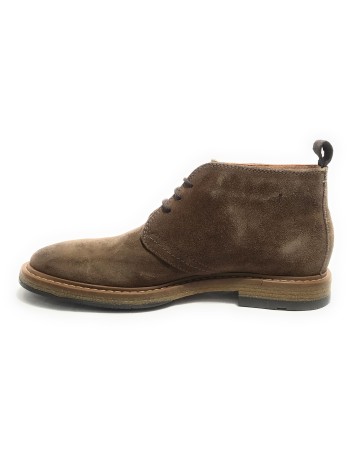 Polacchino uomo  in pelle scamosciata taupe U24EL08 1006