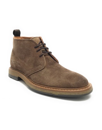 Polacchino uomo  in pelle scamosciata taupe U24EL08 1006