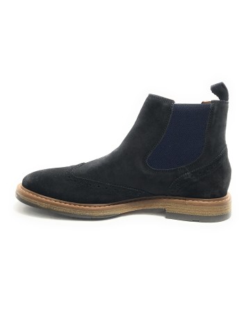 Stivaletto beatles uomo Elite in pelle scamosciata navy blu U24EL11 1008
