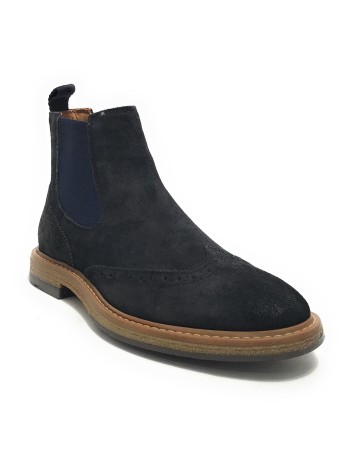 Stivaletto beatles uomo Elite in pelle scamosciata navy blu U24EL11 1008