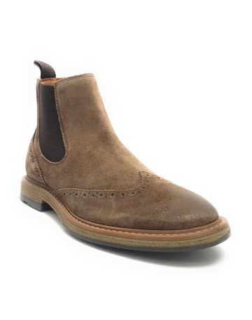 Stivaletto beatles uomo Elite in pelle scamosciata taupe U24EL12 1008
