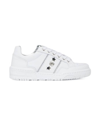 Scarpe donna sneaker Chiara Ferragni CF1 white/ silver D24CF05 CF3201 064