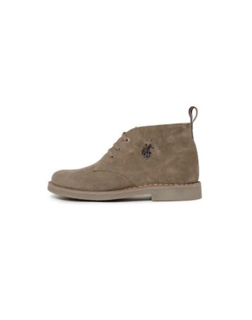 Polacchino uomo Us Polo MUST005M in pelle scamosciata beige U24UP19