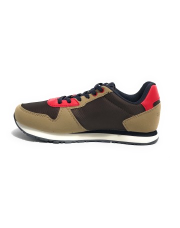 Scarpe US Polo sneaker Nobik 011 ecosuede beige/ nylon brown Z24UP03