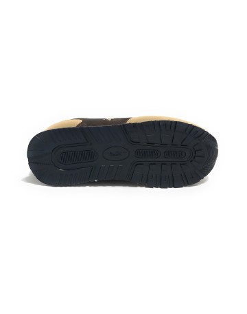 Scarpe US Polo sneaker Nobik 011 ecosuede beige/ nylon brown Z24UP03