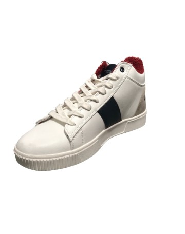 Scarpe U.S. Polo sneaker alto Tymes007 in ecopelle white uomo U24UP30