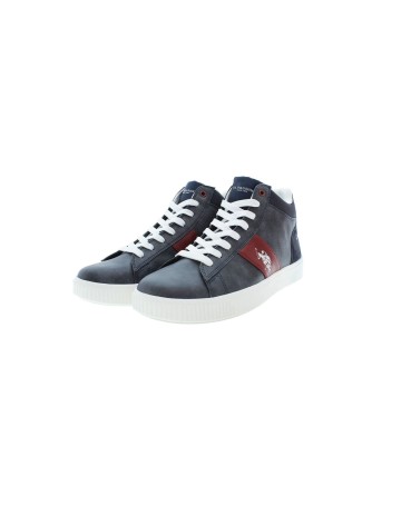Scarpe U.S. Polo sneaker alto Tymes005 in ecopelle dark blue uomo U24UP26