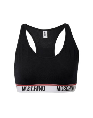 Top donna Moschino nero logo E24MO22 V6A0881 4402