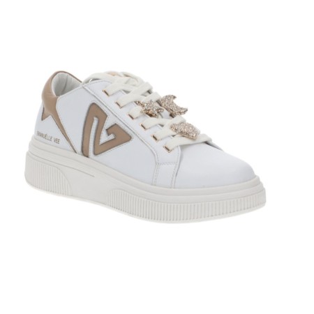 Scarpe donna sneaker Emanuélle Vee white/ beige D24EV17 432P-800-15-P003