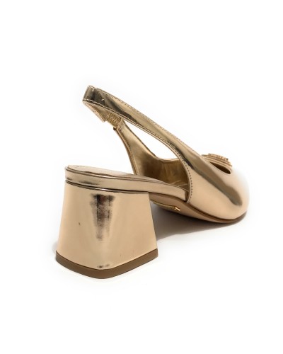 Décolleté Guess a punta Zanda tc 55 pelle oro DS24GU27 FLPZANPAT05