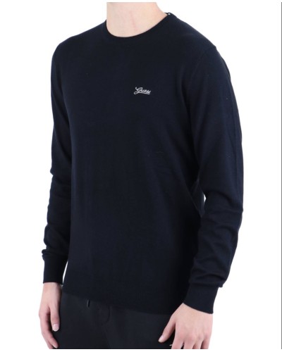 Pullover uomo Guess girocollo Benjamin sweater nero ES24GU10 M4RR05Z33R1