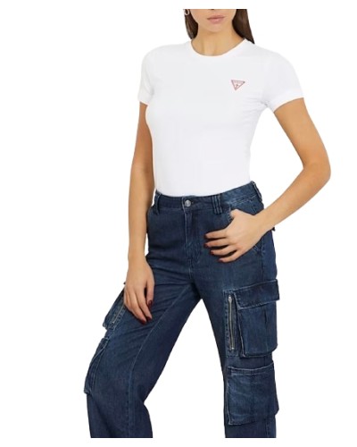 T-shirt donna Guess Mini tringle tee white ES24GU15  W2YI44J1314