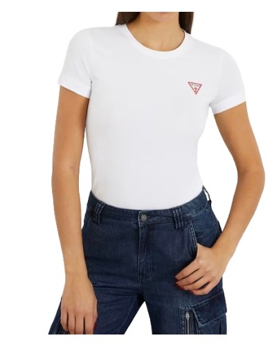 T-shirt donna Guess Mini tringle tee white ES24GU15  W2YI44J1314