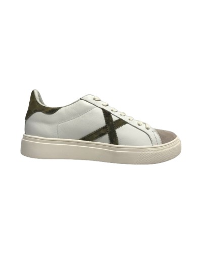 Scarpe Munich sneaker Rete 96 in pelle bianco /grigio /camo uomo US24MU10 8080096