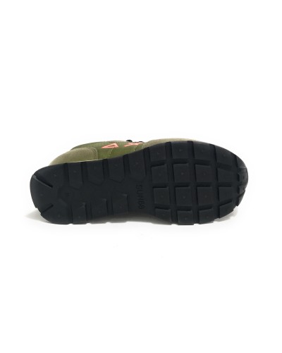 Scarpe Sun68 sneaker Boy's Tom fluo teen suede/ nylon verde militare ZS24SU05 Z34302T