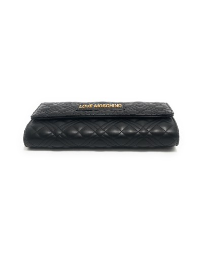 Borsa donna Love Moschino a spalla/ tracolla trapuntata nero galv. oro BS24MO102 JC4294