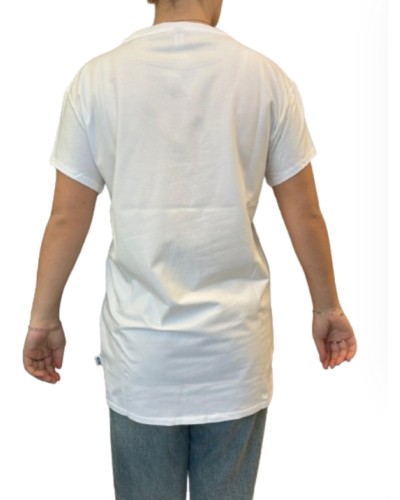 Maxi t-shirt donna Moschino bianco con stampa bear ES24MO04 V6A0790 4410 0001