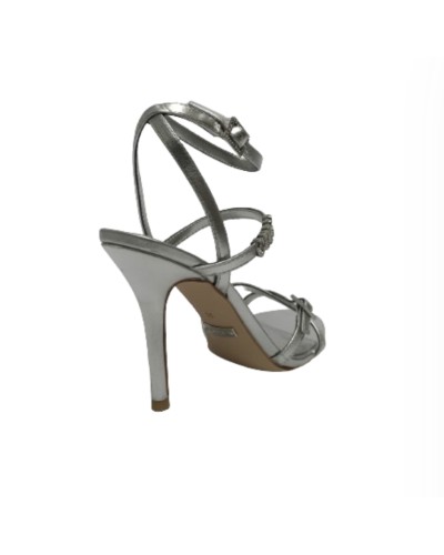 Sandalo Guess Edelia TC 100 ecopelle silver DS24GU48 FLJEDELEM03