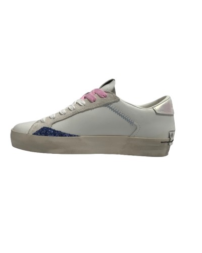 Sneaker donna Crime London Distressed in pelle white DS24CR04 88007PP6.10