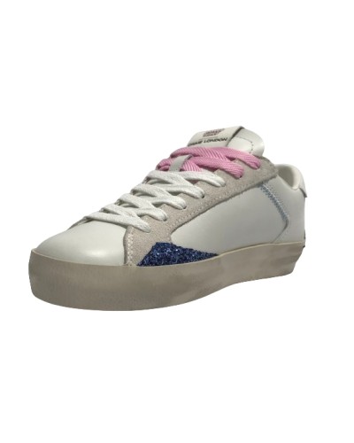 Sneaker donna Crime London Distressed in pelle white DS24CR04 88007PP6.10
