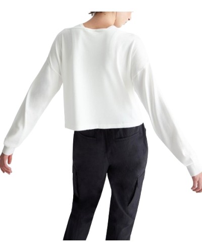 Maglia donna Liu Jo maniche lunghe con borchie light ivory ES24LJ16 TA4159 MS49I