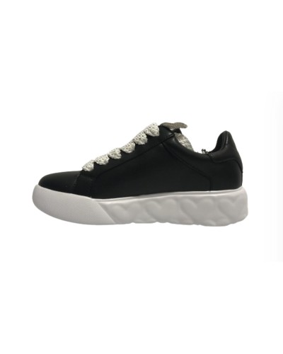 Scarpe Love Moschino sneaker in pelle nero DS24MO15 JA15554